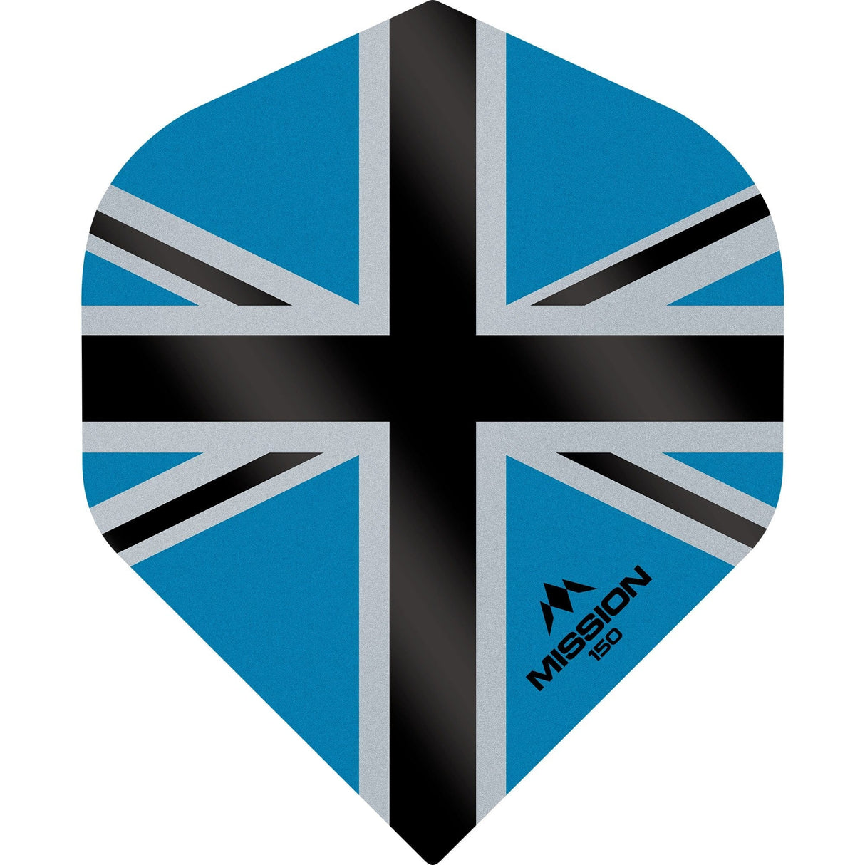 *Mission Alliance-X Union Jack Dart Flights - 150 - No2 Blue Black