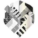 *Amazon Abstract Dart Flights - No2 - Std - White Grey