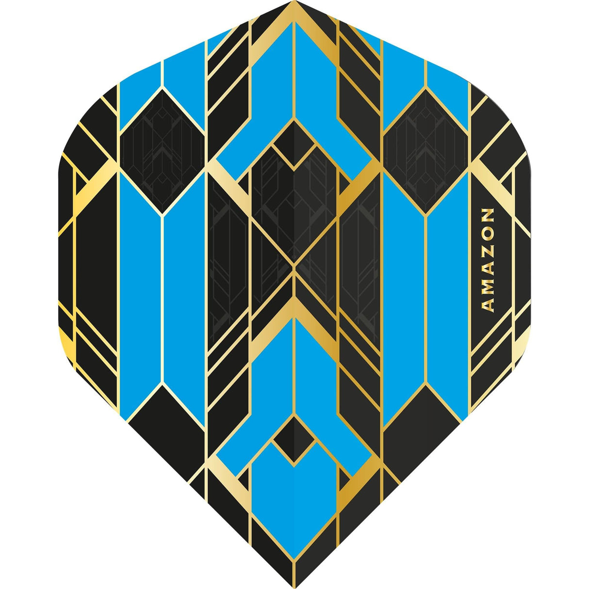 *Amazon Glaze Dart Flights - No2 - Std - Black Blue