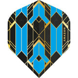 *Amazon Glaze Dart Flights - No2 - Std - Black Blue