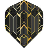 *Amazon Glaze Dart Flights - No2 - Std - Black Grey
