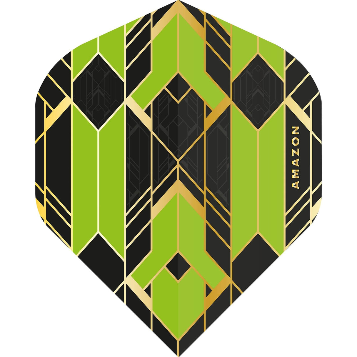 *Amazon Glaze Dart Flights - No2 - Std - Black Green