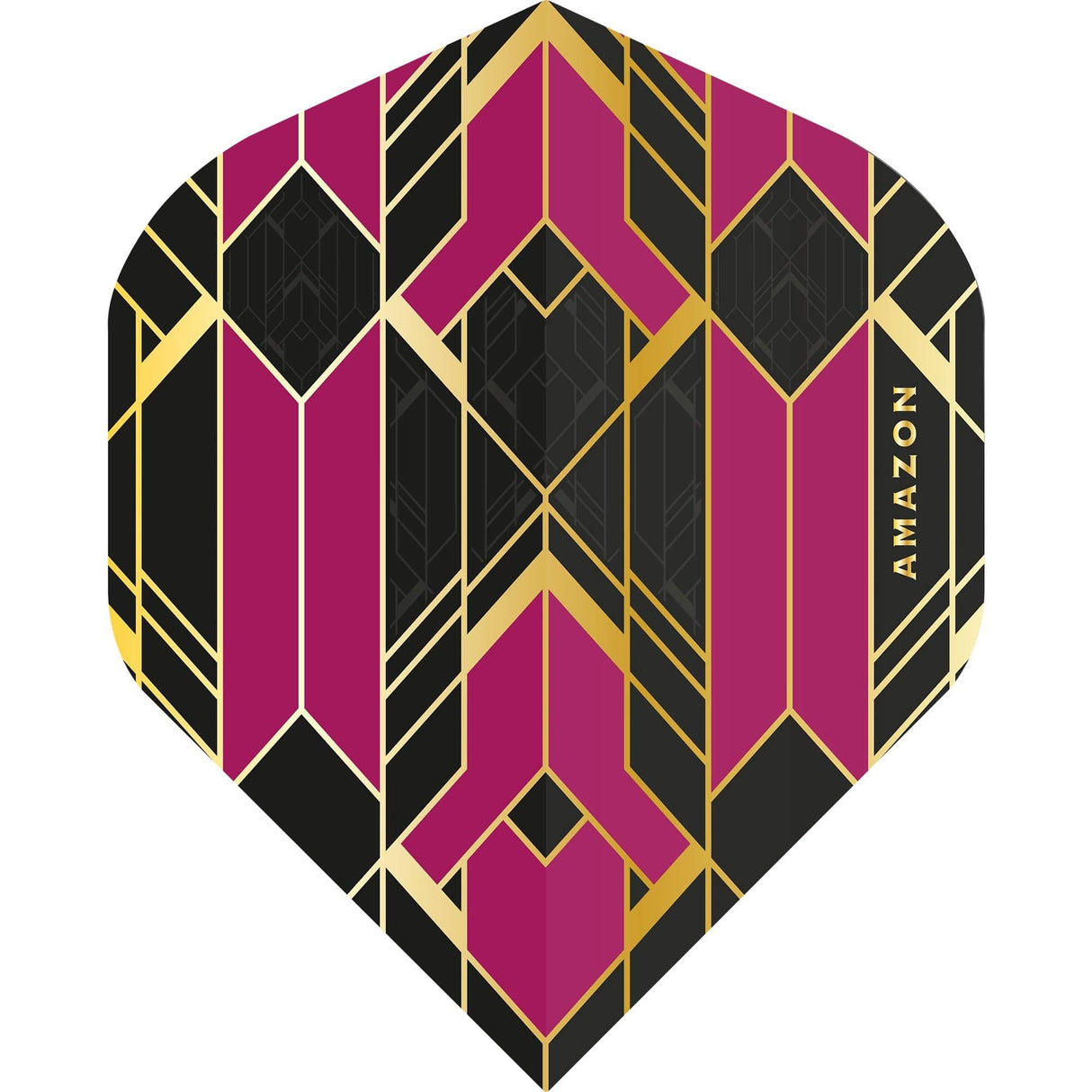 *Amazon Glaze Dart Flights - No2 - Std - Black Purple