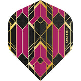 *Amazon Glaze Dart Flights - No2 - Std - Black Purple