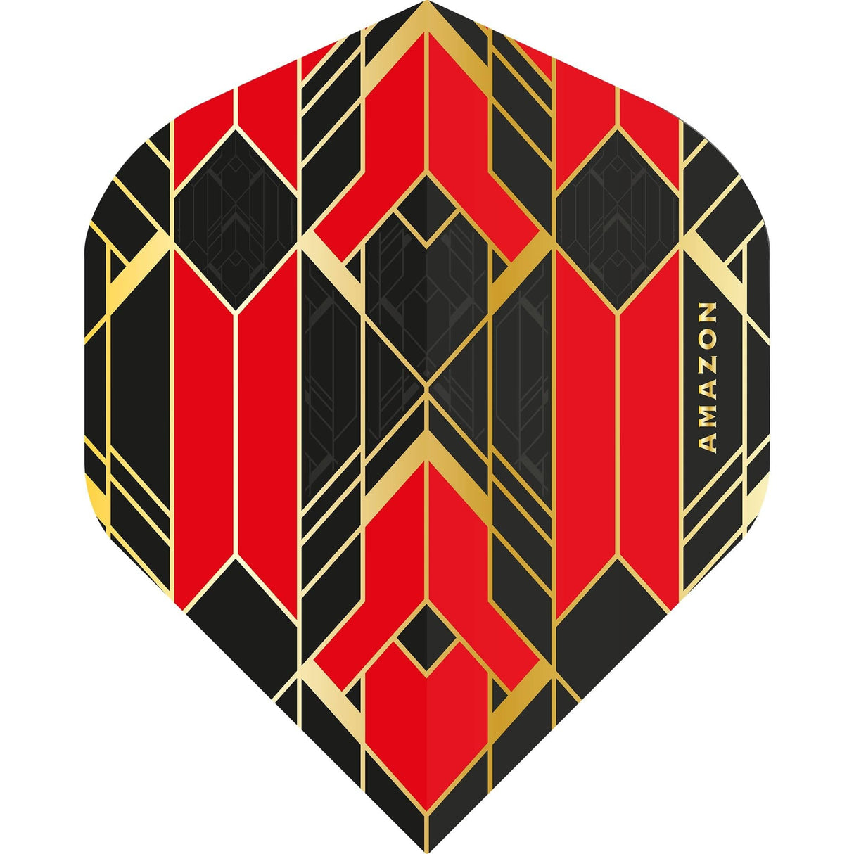 *Amazon Glaze Dart Flights - No2 - Std - Black Red