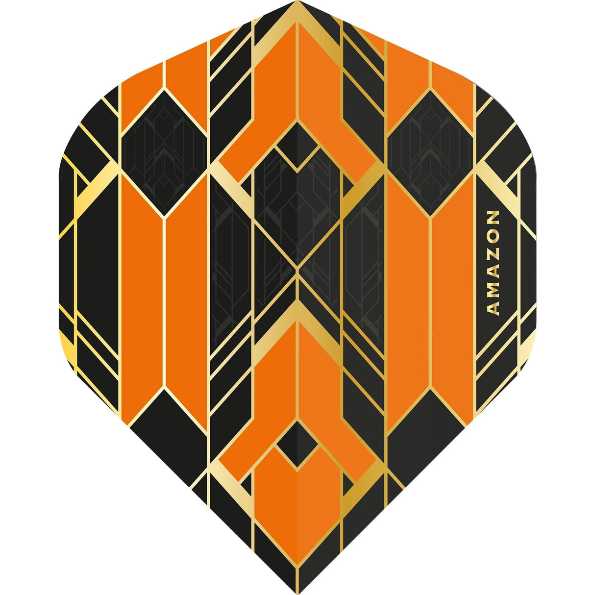 *Amazon Glaze Dart Flights - No2 - Std - Black Orange