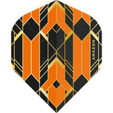 *Amazon Glaze Dart Flights - No2 - Std - Black Orange