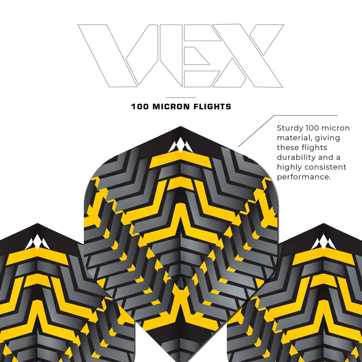 Mission Vex Dart Flights - 100 Micron - No2