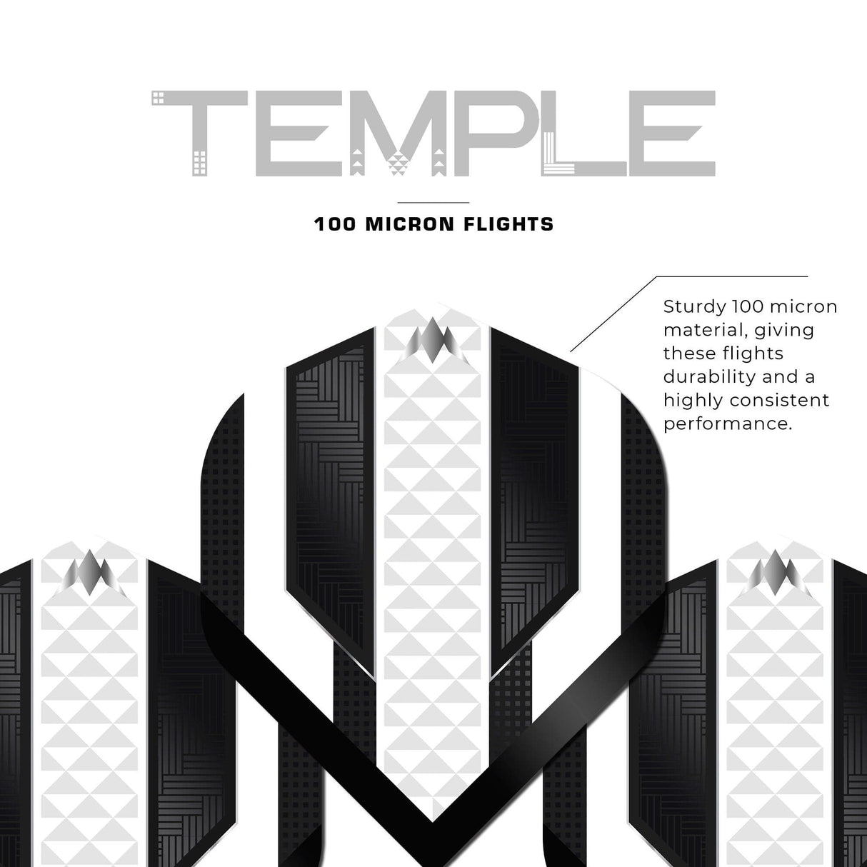 *Mission Temple Dart Flights - 100 Micron - No2