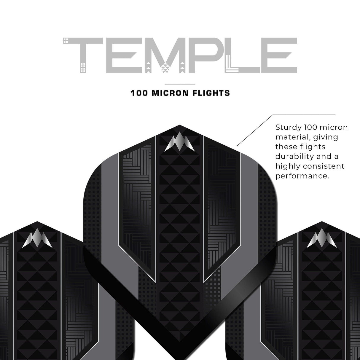 *Mission Temple Dart Flights - 100 Micron - No2