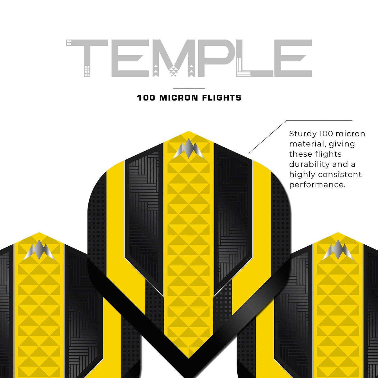 *Mission Temple Dart Flights - 100 Micron - No2
