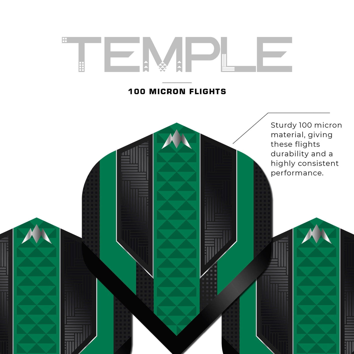 *Mission Temple Dart Flights - 100 Micron - No2