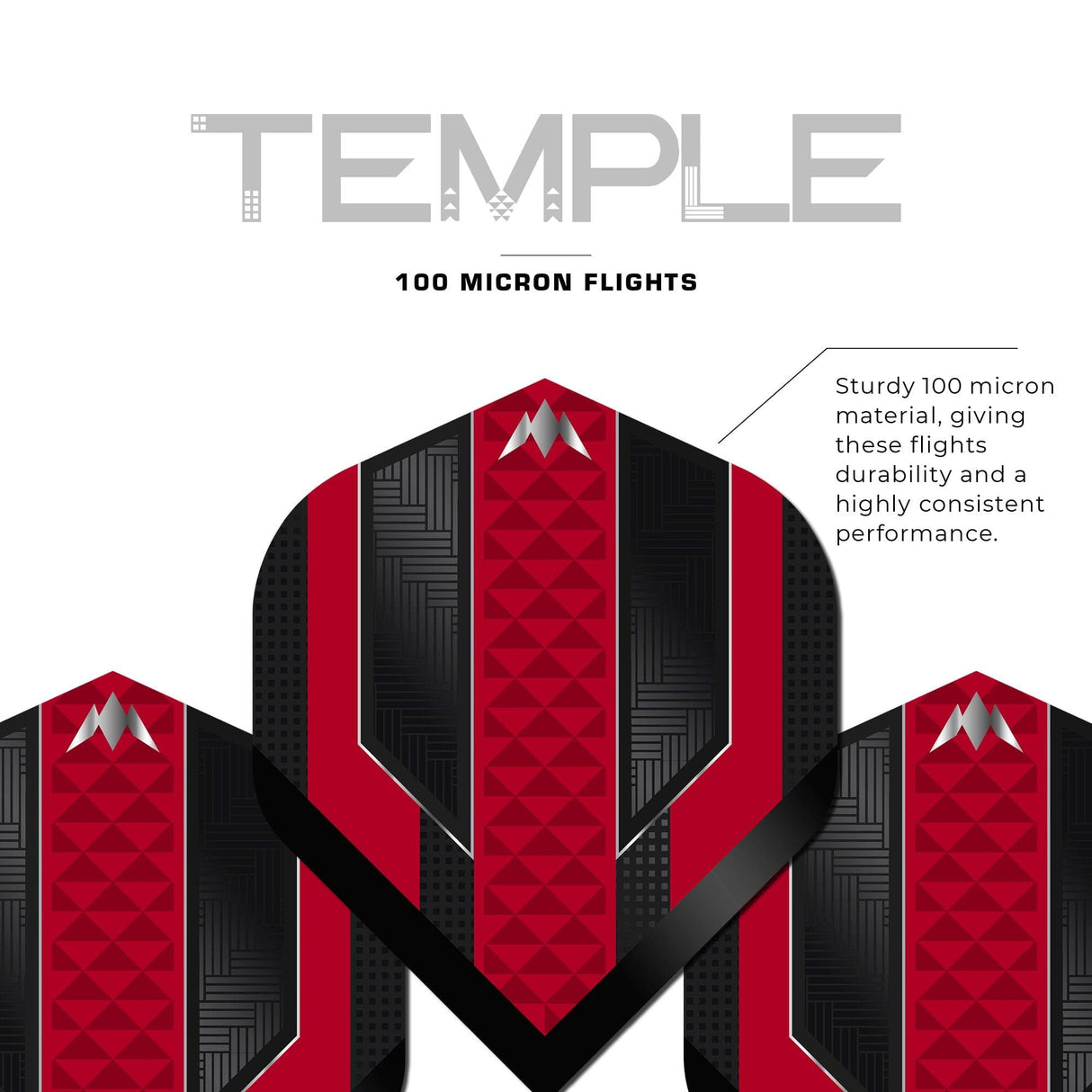 *Mission Temple Dart Flights - 100 Micron - No2
