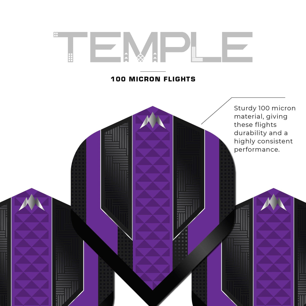 *Mission Temple Dart Flights - 100 Micron - No2
