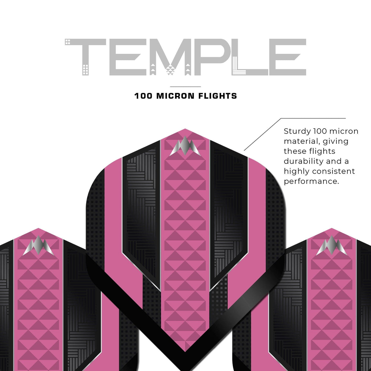 *Mission Temple Dart Flights - 100 Micron - No2