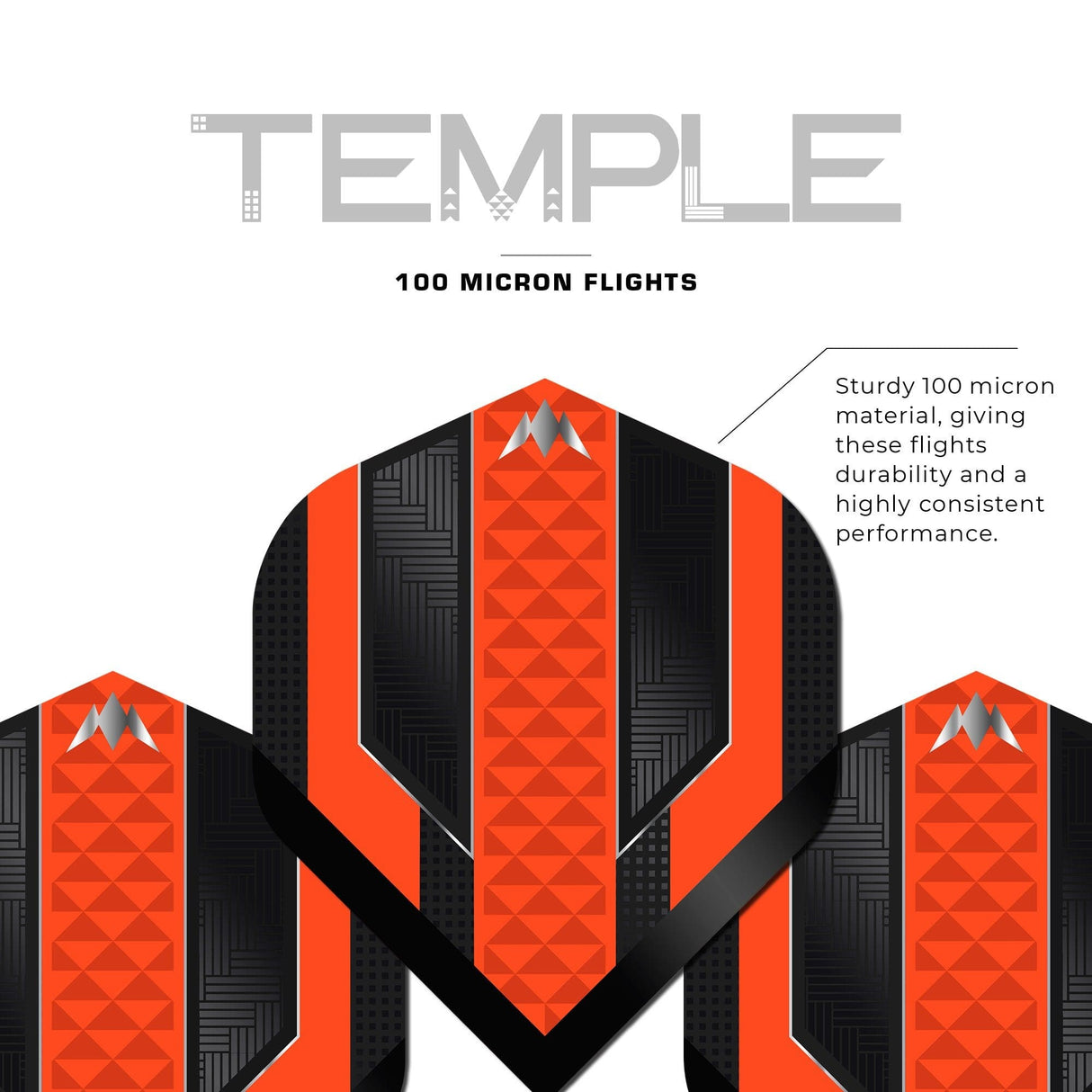 *Mission Temple Dart Flights - 100 Micron - No2