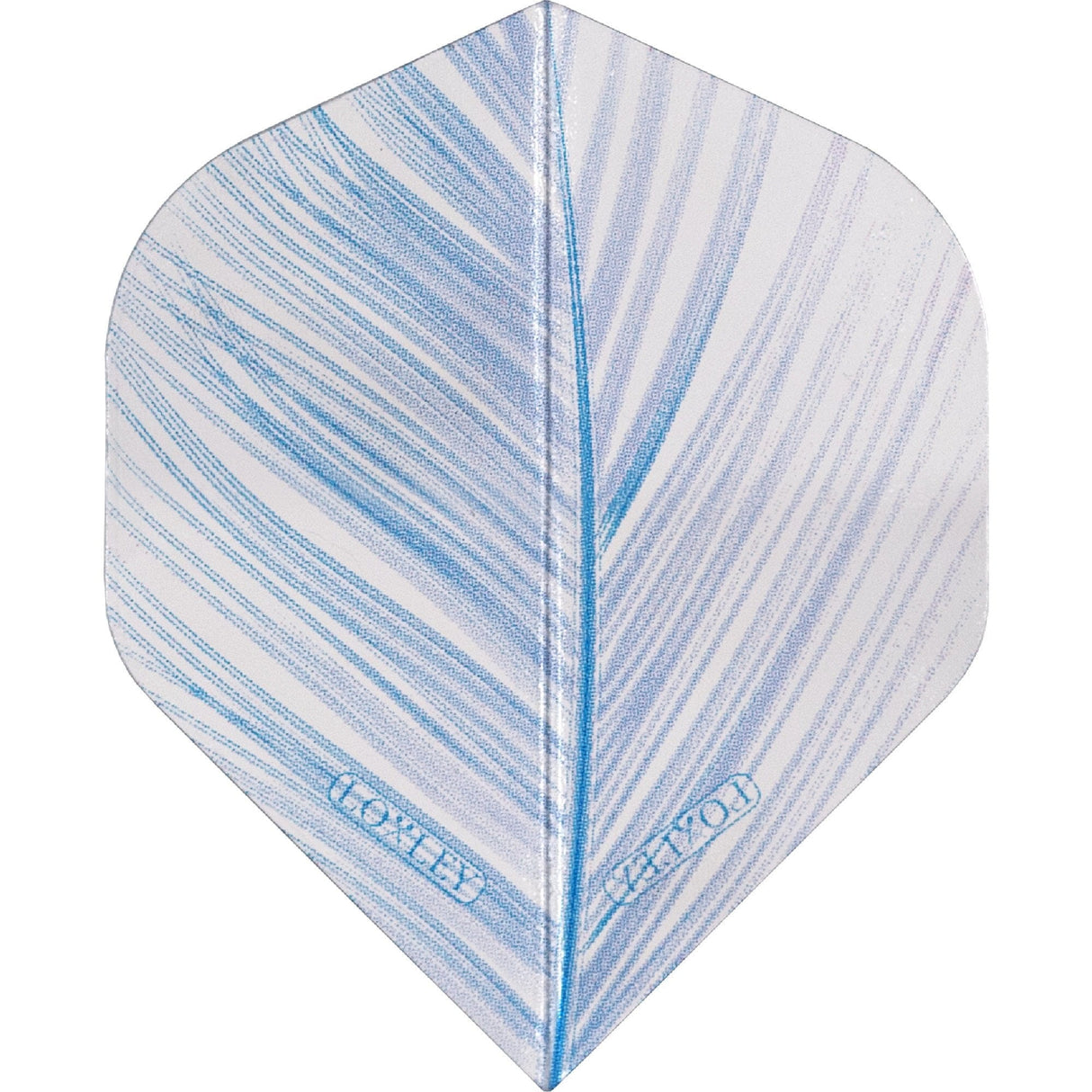 *Loxley Dart Flights - Feather 100 - No2 - Std - Transparent - Blue Blue