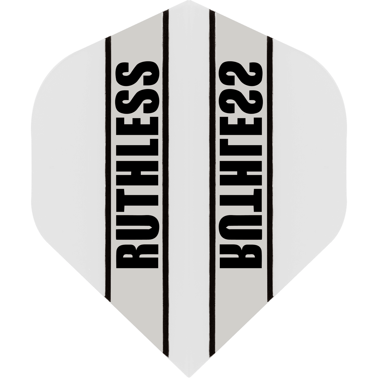 Ruthless - Clear Panel - Dart Flights - 100 Micron - No2 - Std White