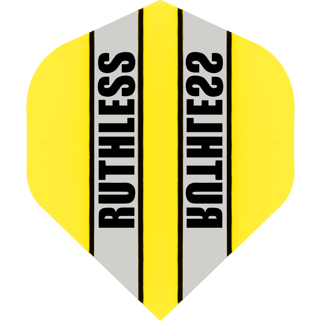 Ruthless - Clear Panel - Dart Flights - 100 Micron - No2 - Std Yellow
