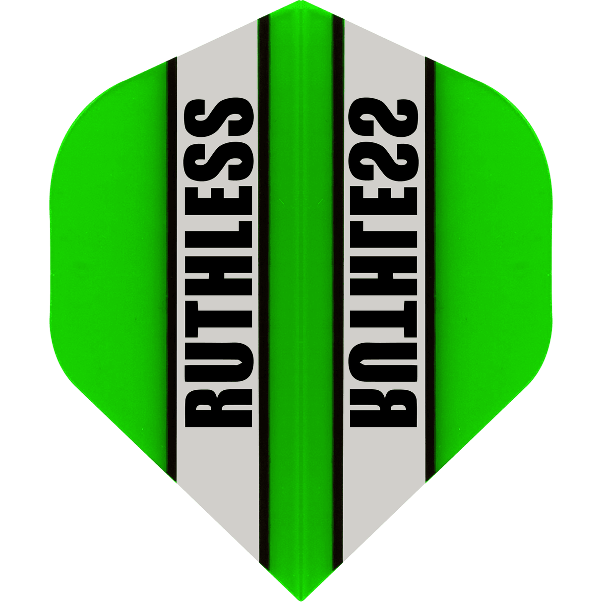 Ruthless - Clear Panel - Dart Flights - 100 Micron - No2 - Std Green