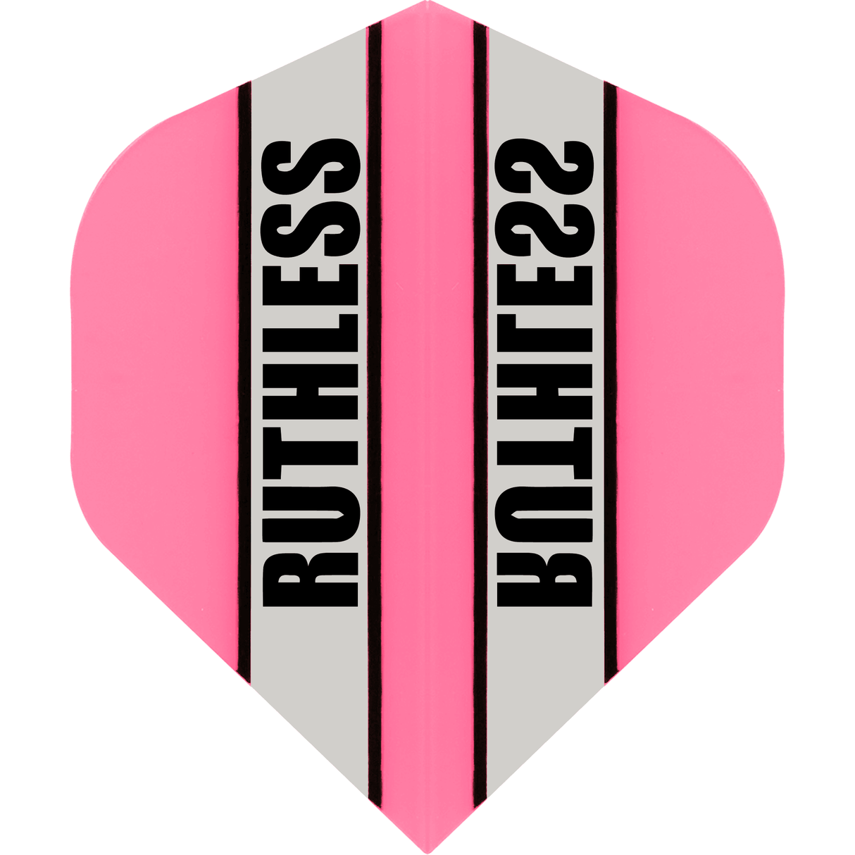 Ruthless - Clear Panel - Dart Flights - 100 Micron - No2 - Std Pink