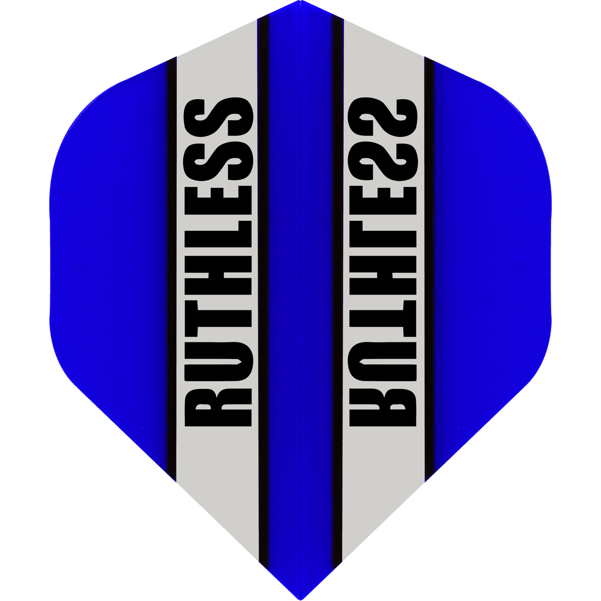 Ruthless - Clear Panel - Dart Flights - 100 Micron - No2 - Std Light Blue