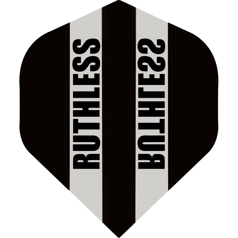 Ruthless - Clear Panel - Dart Flights - 100 Micron - No2 - Std Black
