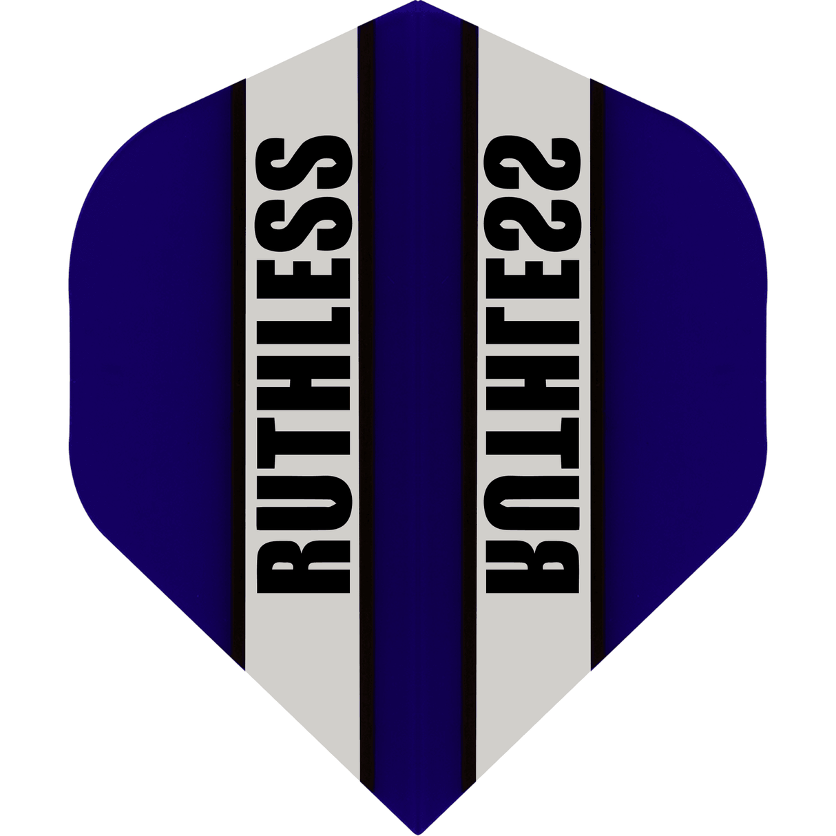 Ruthless - Clear Panel - Dart Flights - 100 Micron - No2 - Std Dark Blue