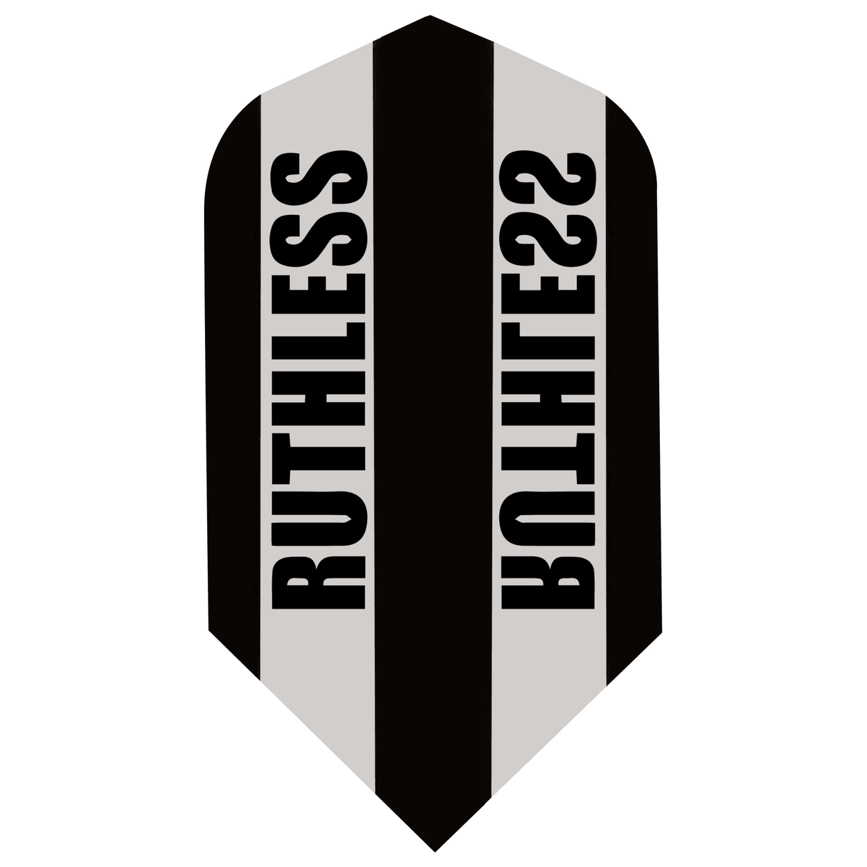 *Ruthless - Clear Panel - Dart Flights - 100 Micron - Slim Black