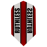 *Ruthless - Clear Panel - Dart Flights - 100 Micron - Slim Red