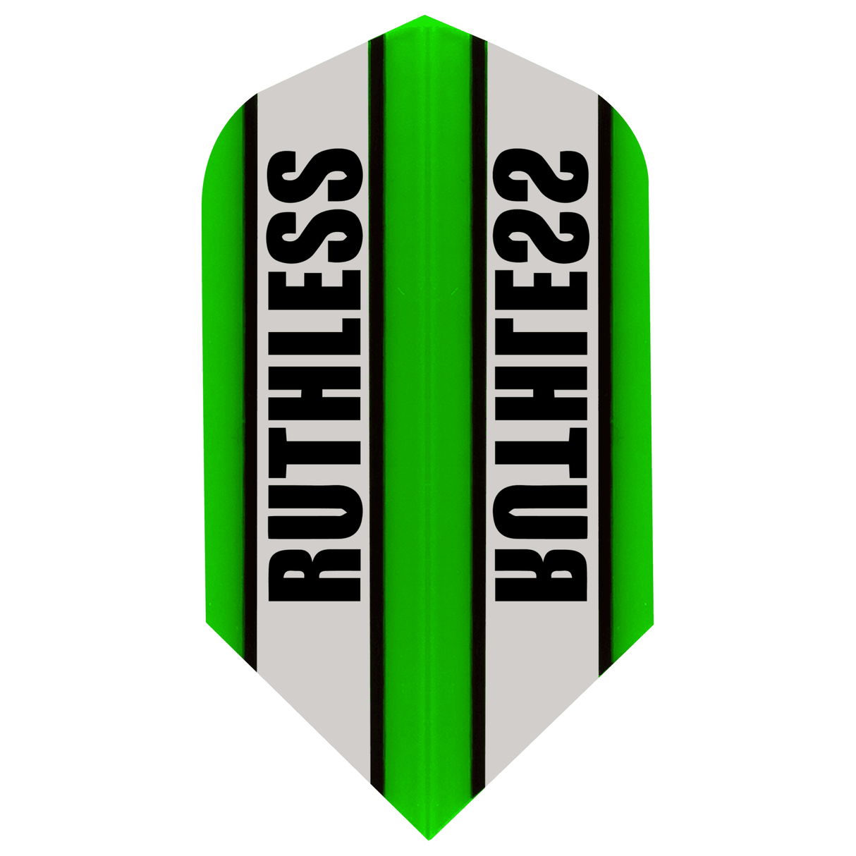 *Ruthless - Clear Panel - Dart Flights - 100 Micron - Slim Green