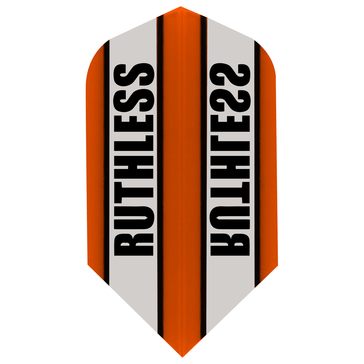 *Ruthless - Clear Panel - Dart Flights - 100 Micron - Slim Orange