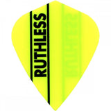 *Ruthless - Solid Panel - Dart Flights - 100 Micron - Kite Fluro Yellow