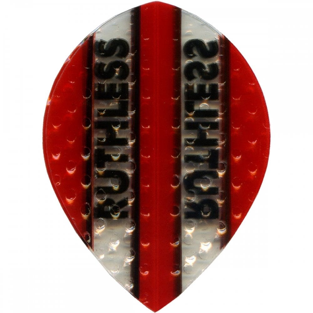 *Ruthless - Clear Panel Embossed - Dart Flights - 100 Micron - Pear