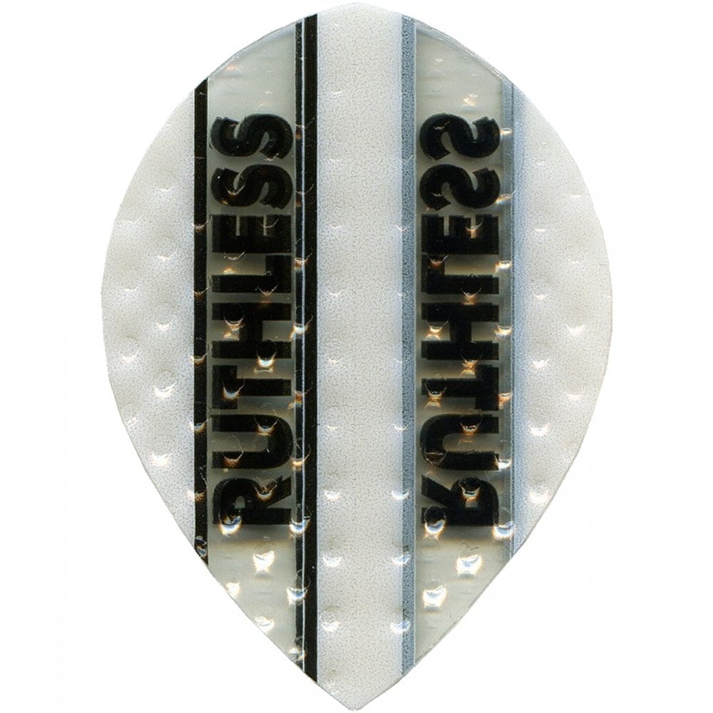 *Ruthless - Clear Panel Embossed - Dart Flights - 100 Micron - Pear