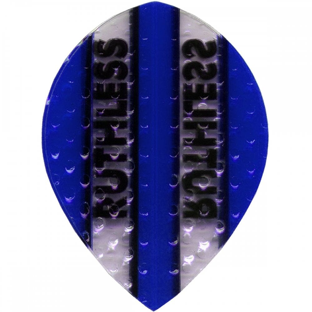 *Ruthless - Clear Panel Embossed - Dart Flights - 100 Micron - Pear