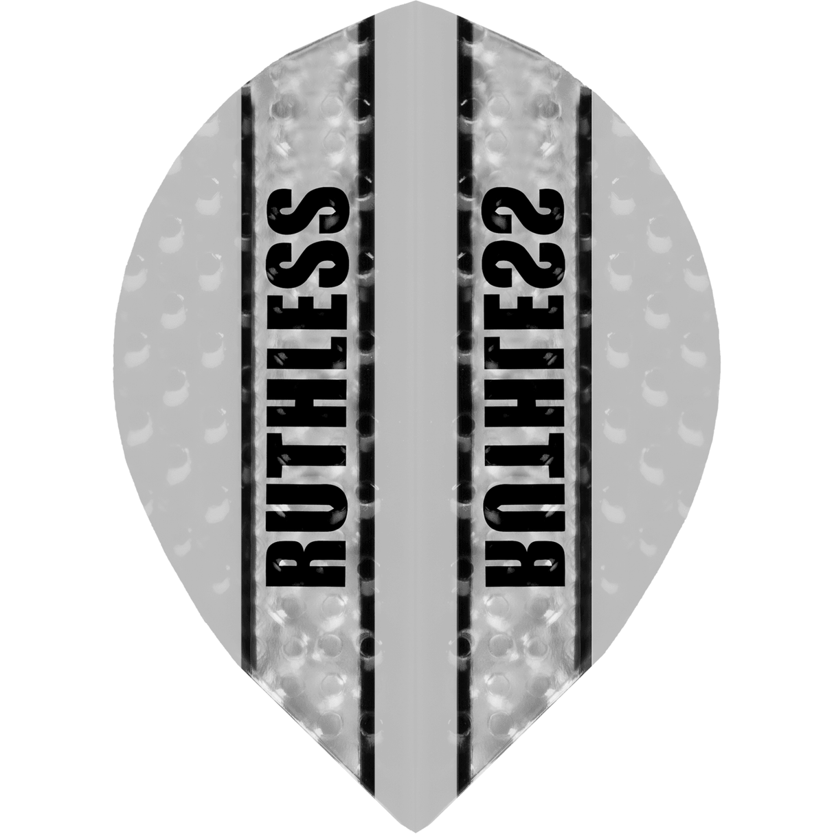 *Ruthless - Clear Panel Embossed - Dart Flights - 100 Micron - Pear