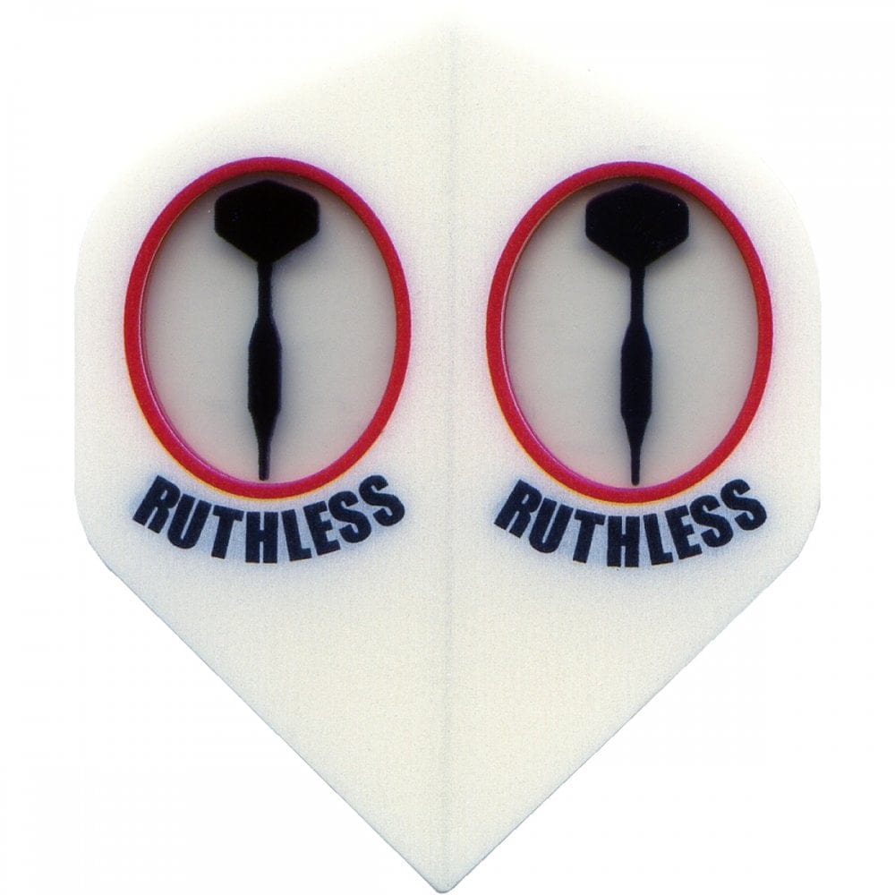*Ruthless - Window Dart - Dart Flights - 100 Micron - No2 - Std White