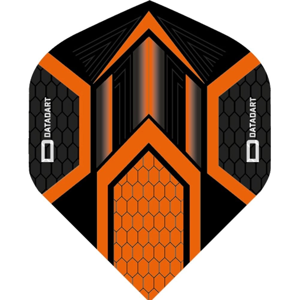 Datadart Dart Flights - Hex - No2 - Std - Black Black Orange