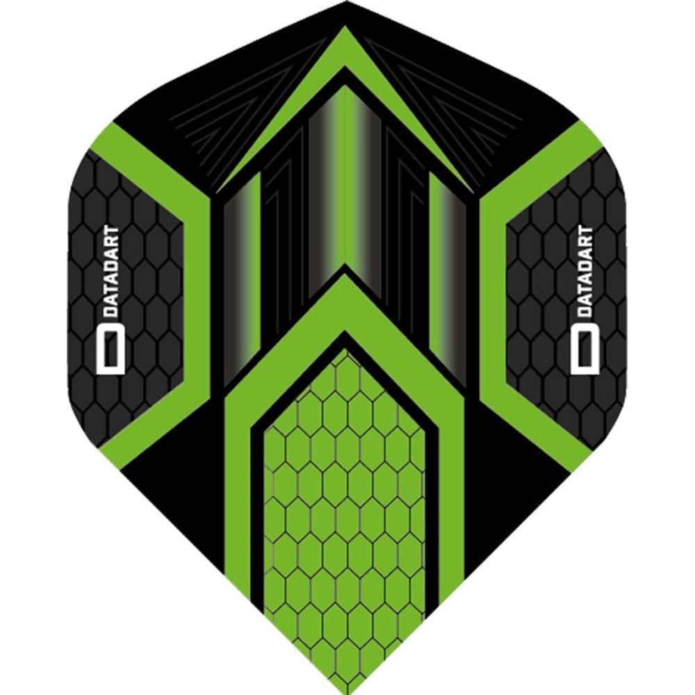 Datadart Dart Flights - Hex - No2 - Std - Black Black Green
