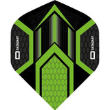 Datadart Dart Flights - Hex - No2 - Std - Black Black Green