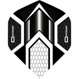 Datadart Dart Flights - Hex - No2 - Std - Black Black White