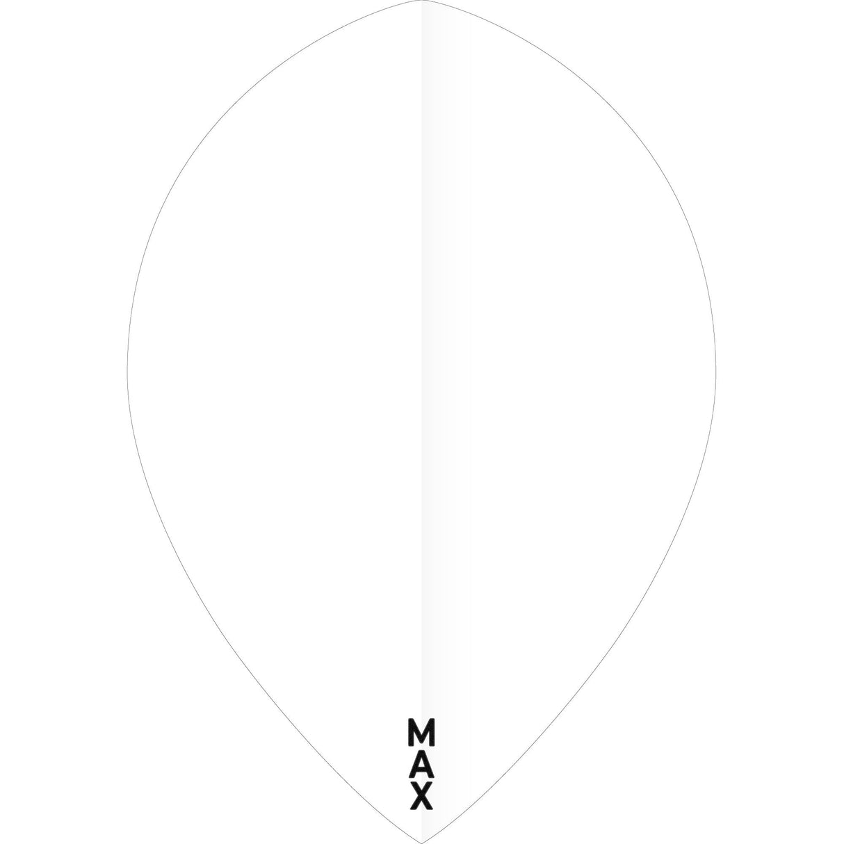 *McCoy Power Max Dart Flights - 150 Micron - Pear - Solid White