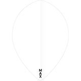 *McCoy Power Max Dart Flights - 150 Micron - Pear - Solid White