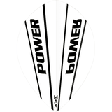 *McCoy Power Max Dart Flights - 150 Micron - Pear - Solid Clear White