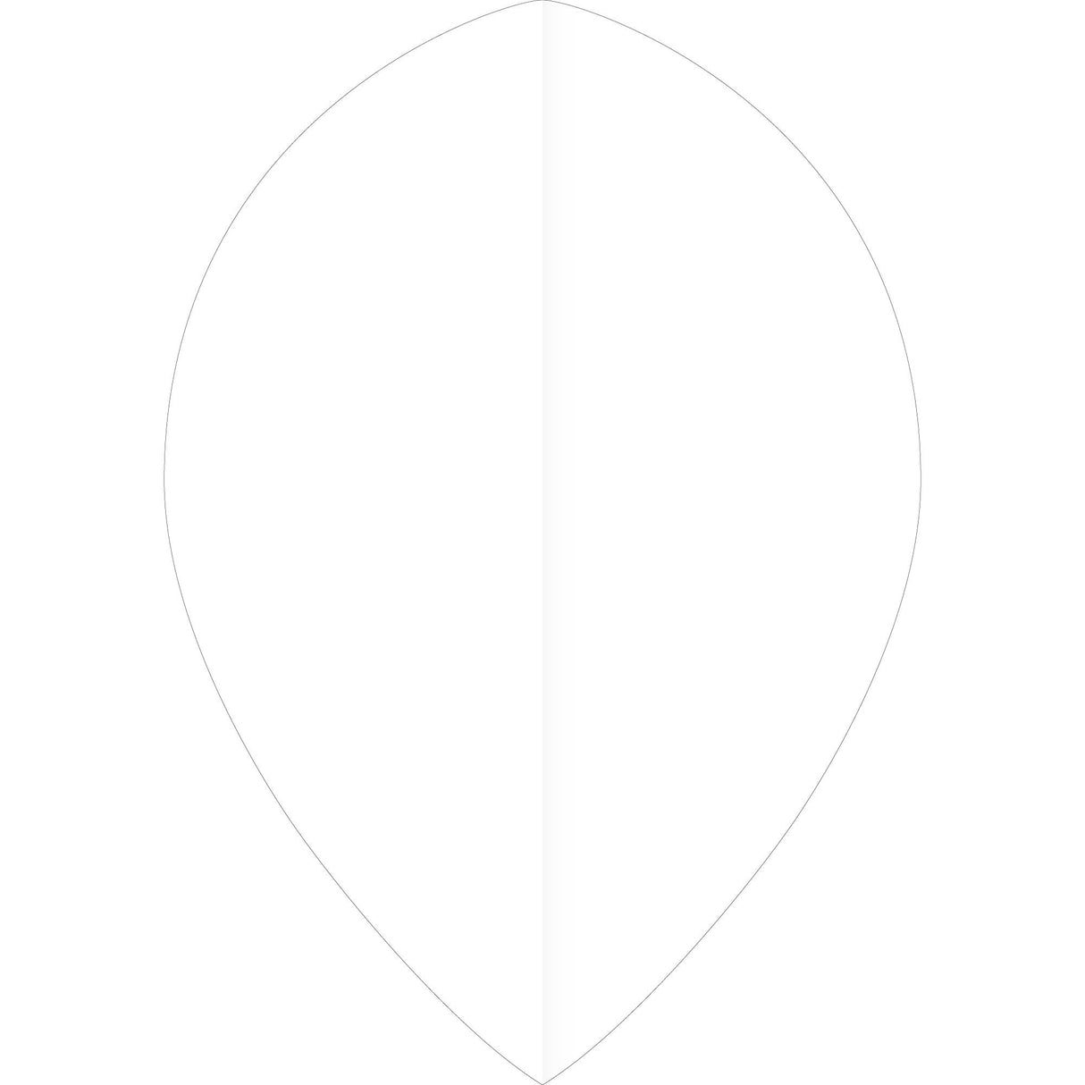*Ruthless Poly Plain - Solid - Dart Flights - 75 Micron - Pear White