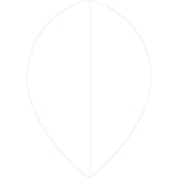 *Ruthless Poly Plain - Solid - Dart Flights - 75 Micron - Pear White