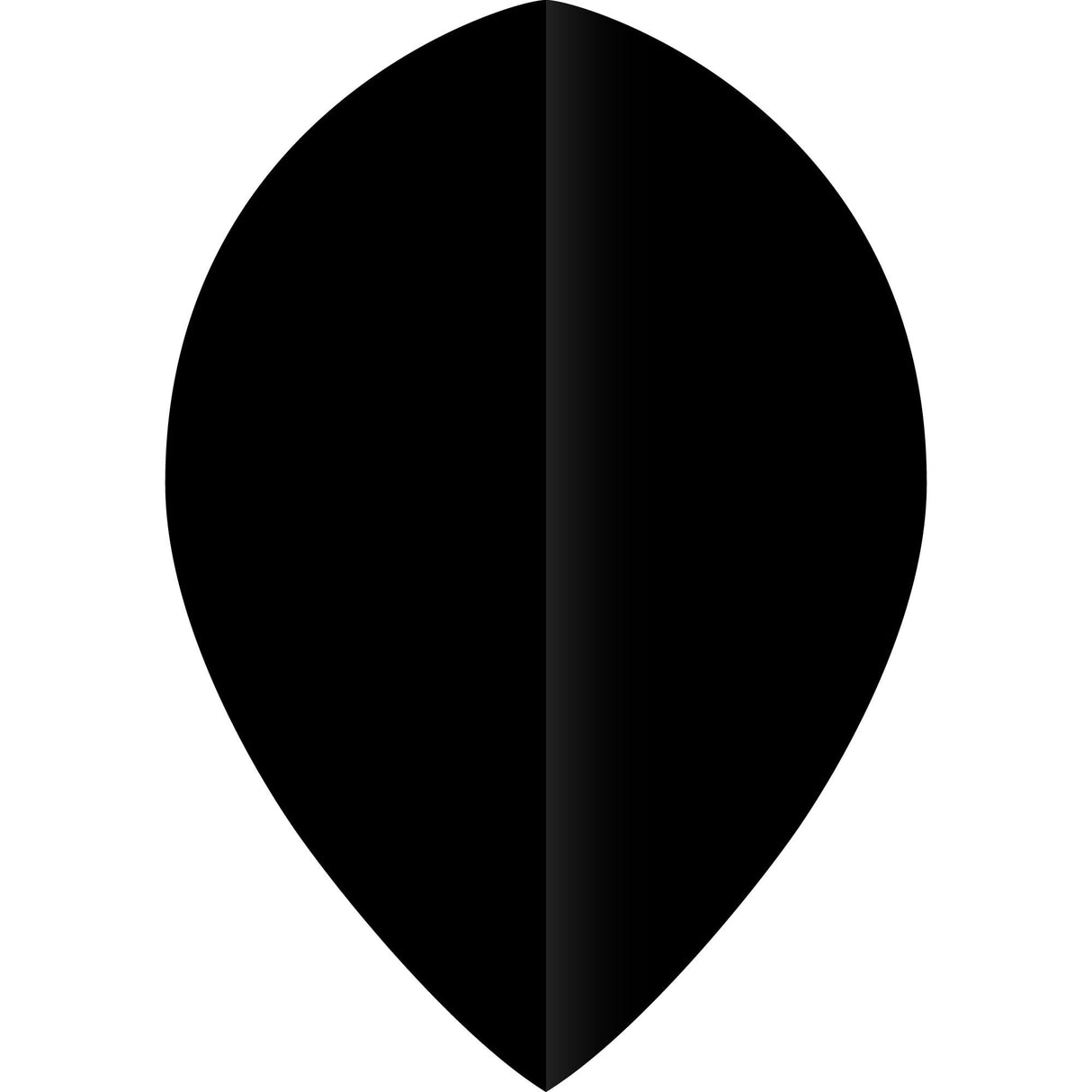 *Ruthless Poly Plain - Solid - Dart Flights - 75 Micron - Pear Black