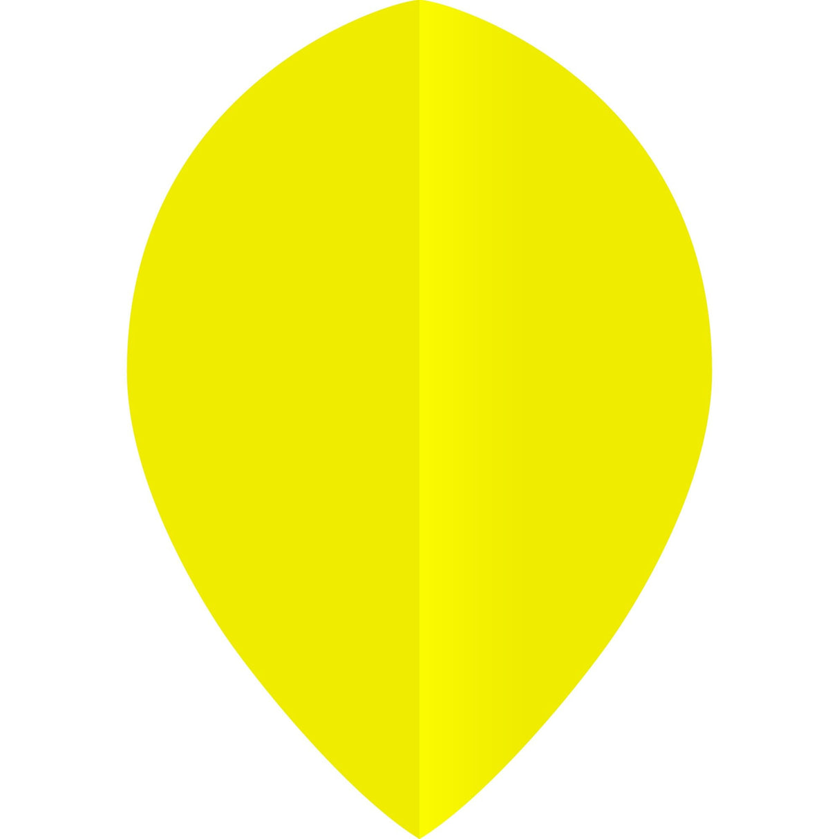 *Ruthless Poly Plain - Solid - Dart Flights - 75 Micron - Pear Yellow