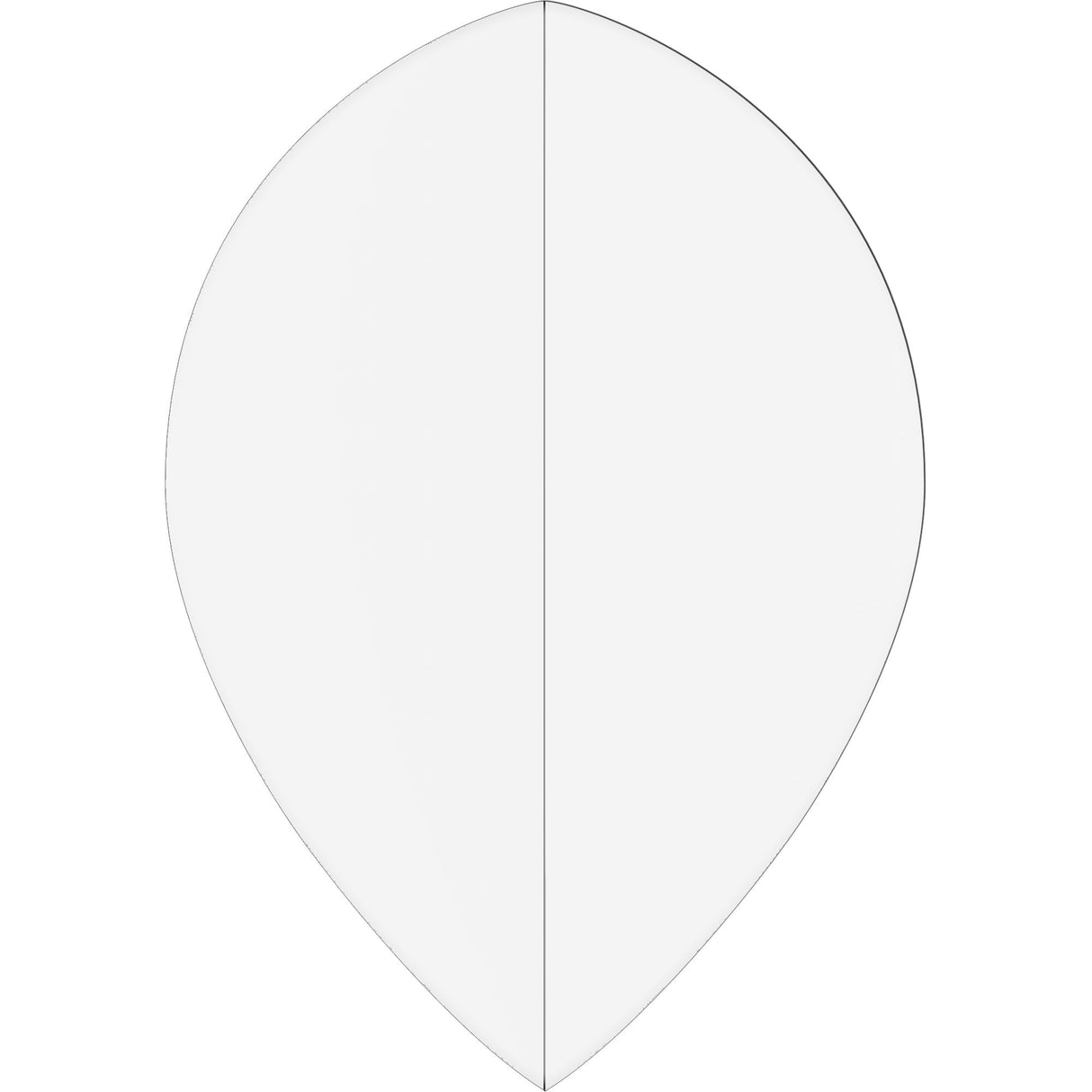*Ruthless Poly Plain - Solid - Dart Flights - 75 Micron - Pear Clear